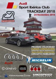 IV Trackday Audi Sport Iberica Club Circuito Albacete 2018
